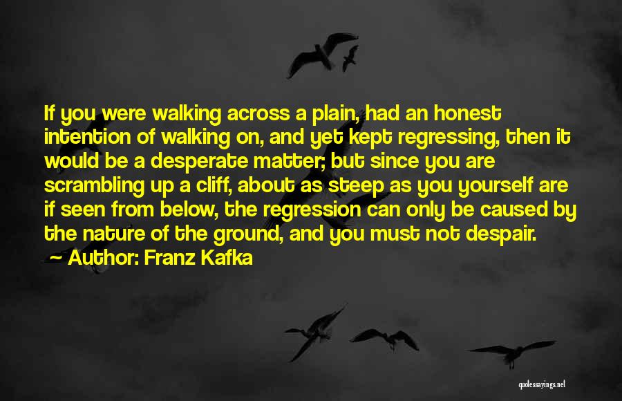 Regression Quotes By Franz Kafka