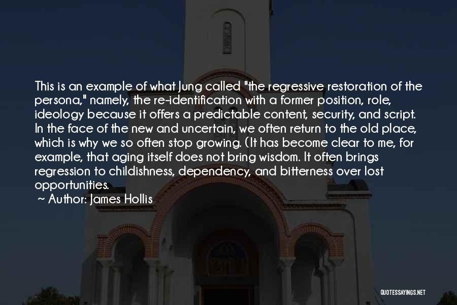 Regression Quotes By James Hollis