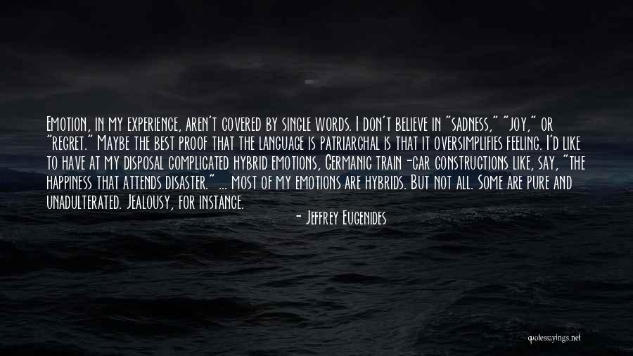 Regret And Happiness Quotes By Jeffrey Eugenides Regret And Happiness Quotes By Jeffrey Eugenides