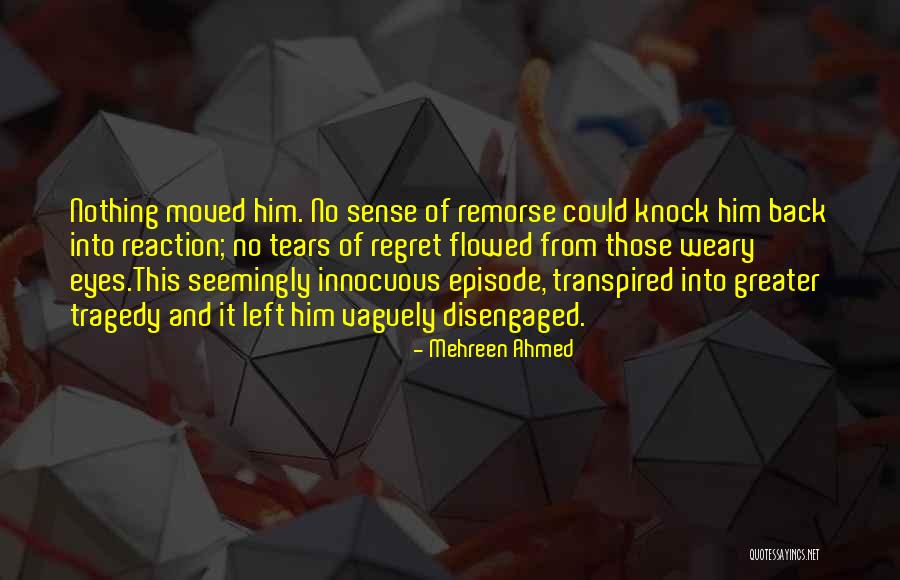 Regret And Remorse Quotes By Mehreen Ahmed