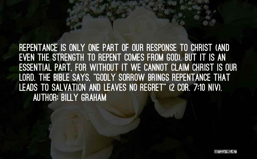 Regret From The Bible Quotes By Billy Graham