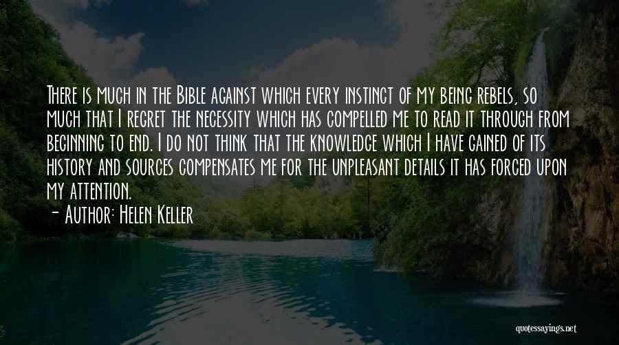 Regret From The Bible Quotes By Helen Keller