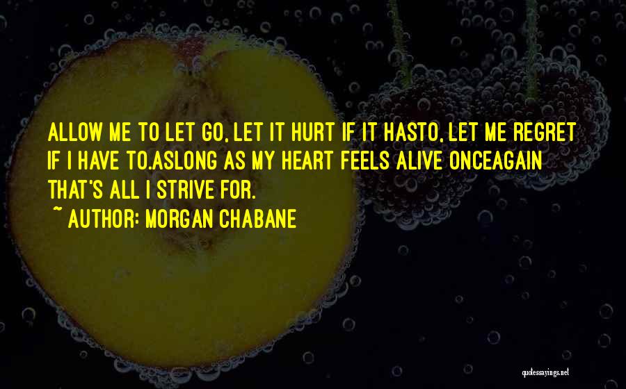 Regret Hurt Quotes By Morgan Chabane