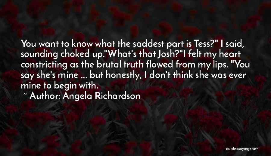 Regret My Love Quotes By Angela Richardson