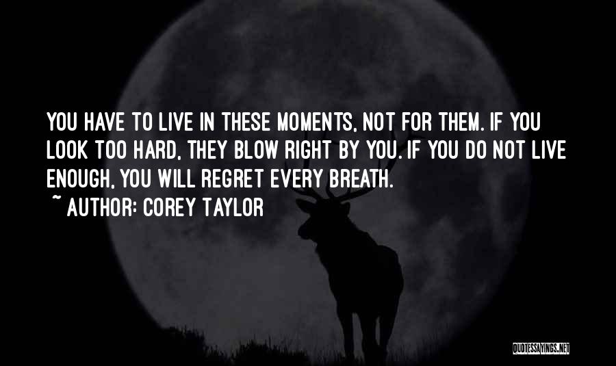 Regret Quotes By Corey Taylor