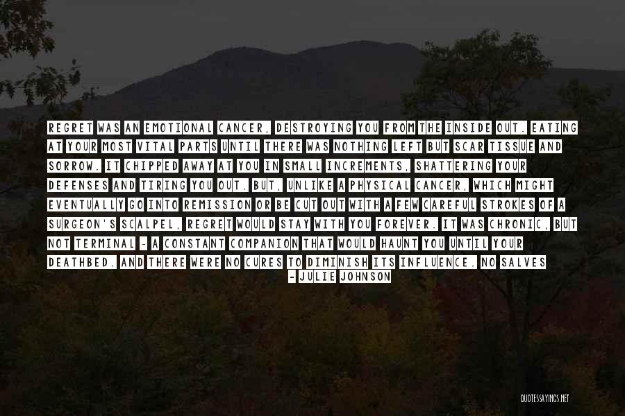 Regret Sorrow Quotes By Julie Johnson Regret Sorrow Quotes By Julie Johnson