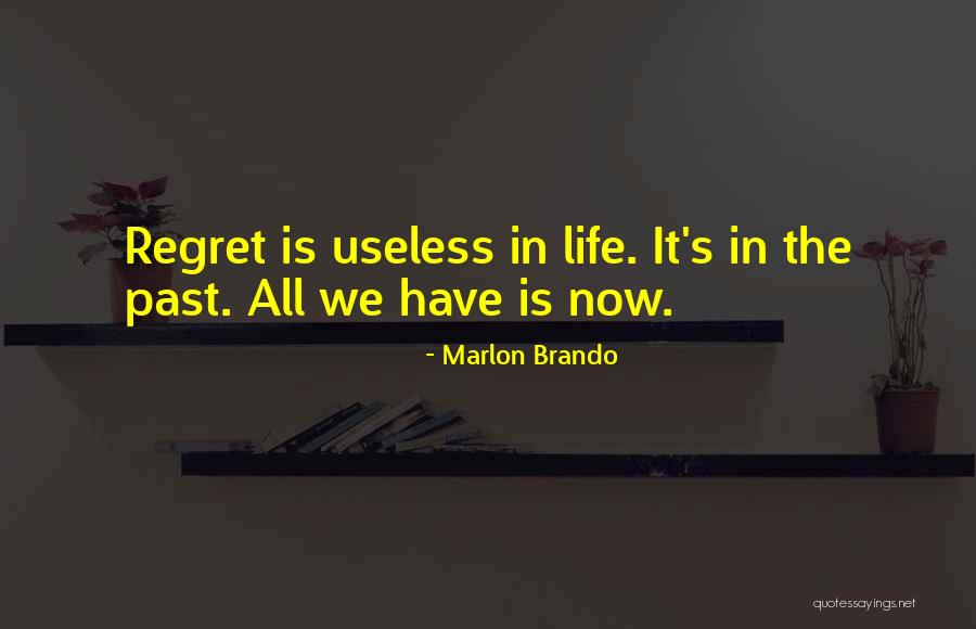 Regret The Past Quotes By Marlon Brando Regret The Past Quotes By Marlon Brando