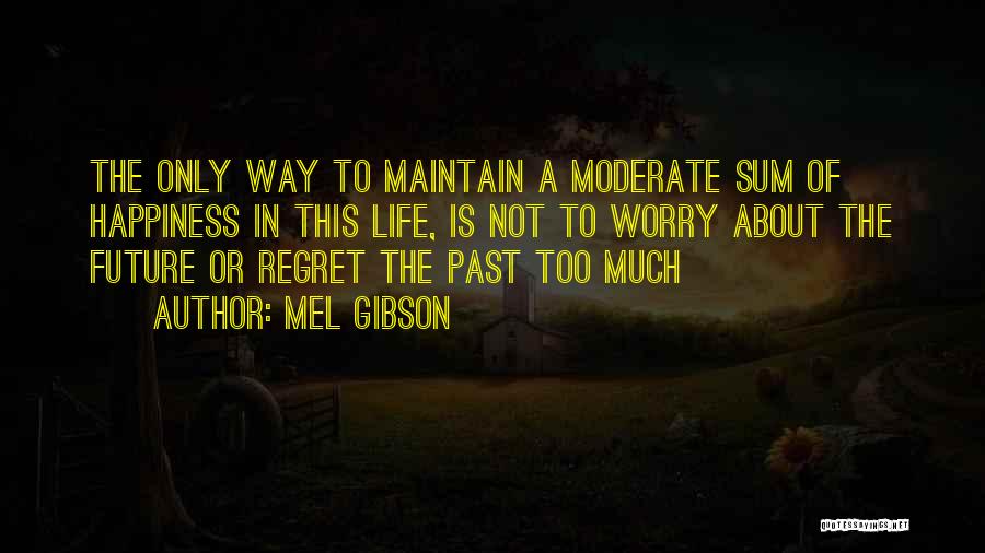 Regret The Past Quotes By Mel Gibson