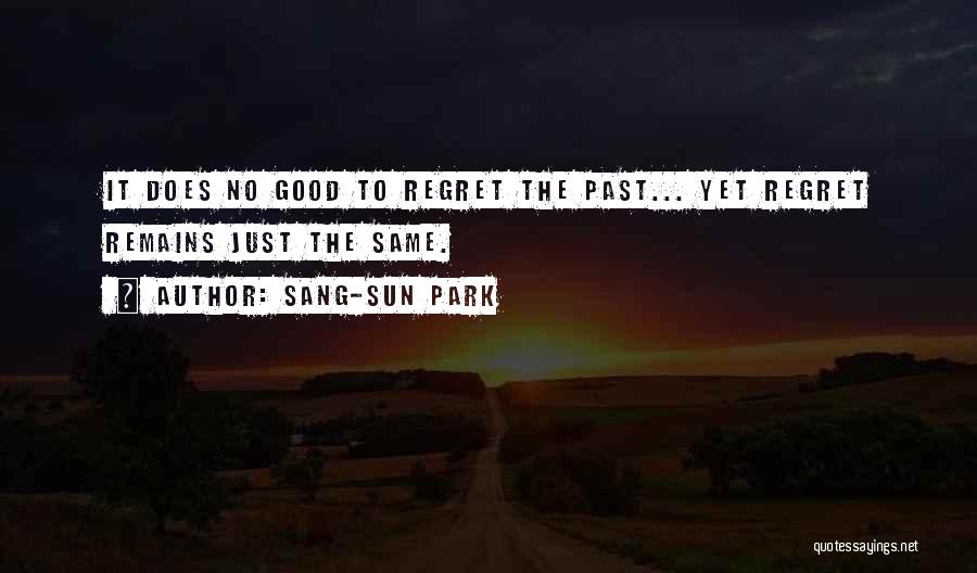 Regret The Past Quotes By Sang-Sun Park Regret The Past Quotes By Sang-Sun Park