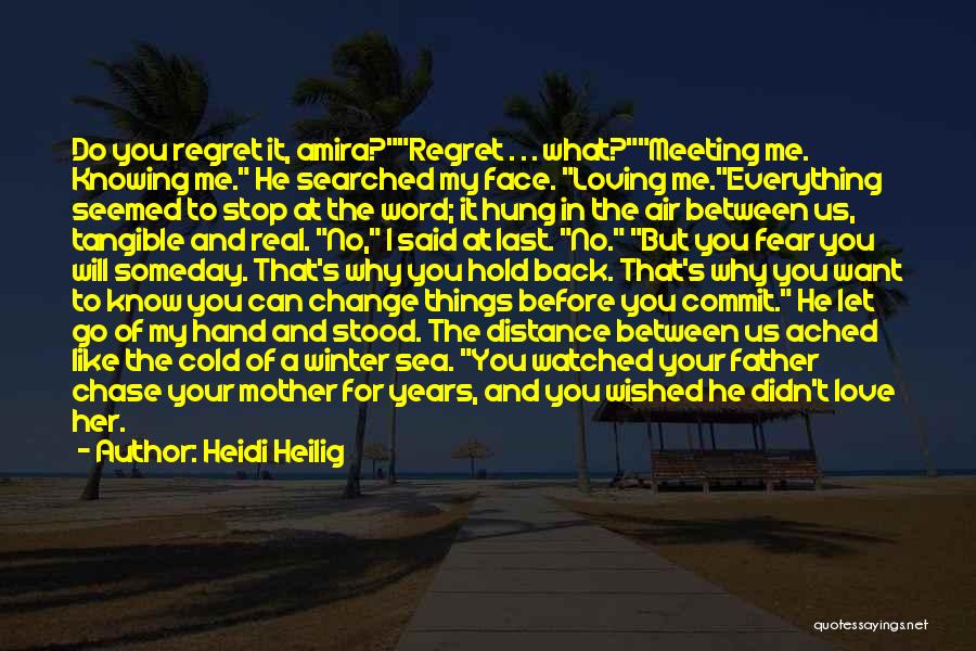 Regret What I Said Quotes By Heidi Heilig