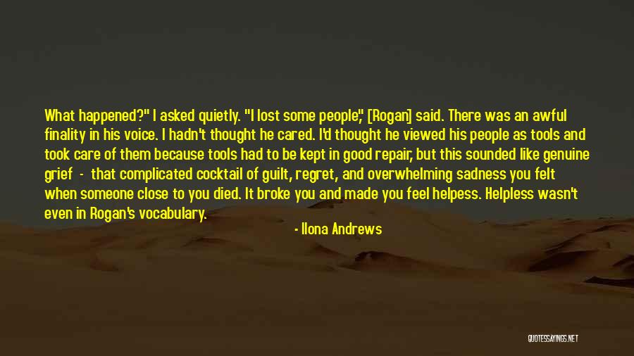 Regret What I Said Quotes By Ilona Andrews