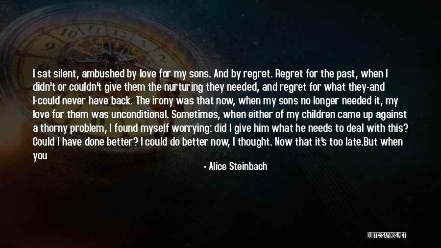 Regret Your Love Quotes By Alice Steinbach