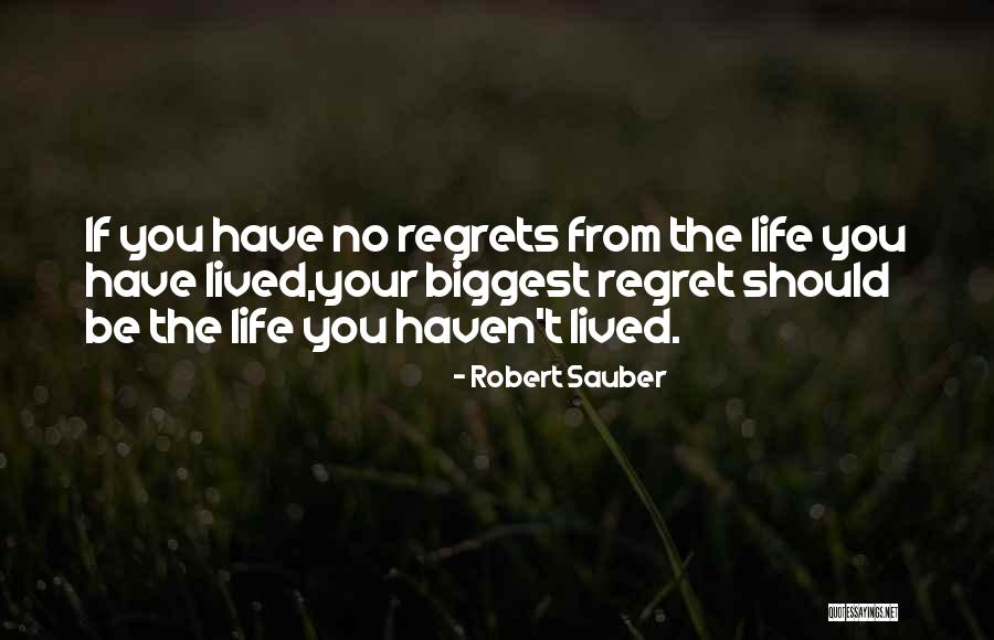 Regrets No Regret Quotes By Robert Sauber Regrets No Regret Quotes By Robert Sauber