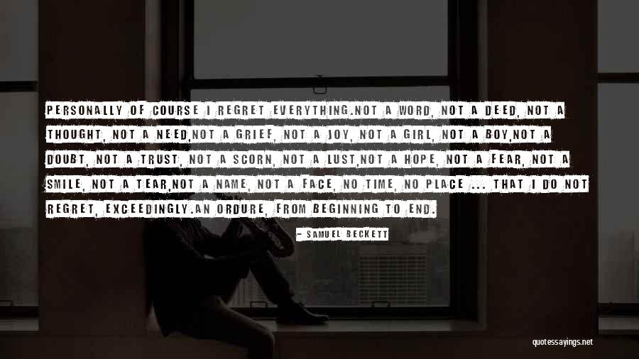 Regrets Quotes By Samuel Beckett Regrets Quotes By Samuel Beckett