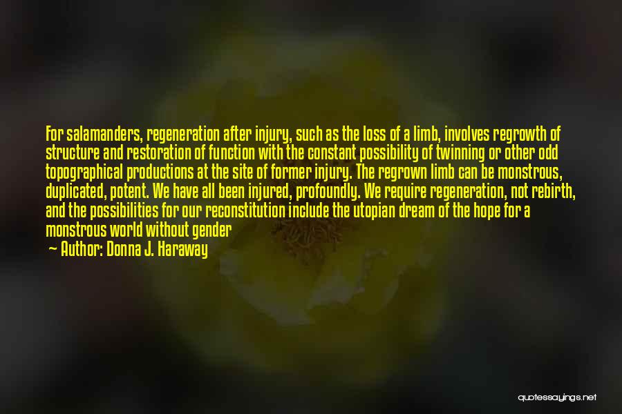 Regrowth Quotes By Donna J. Haraway