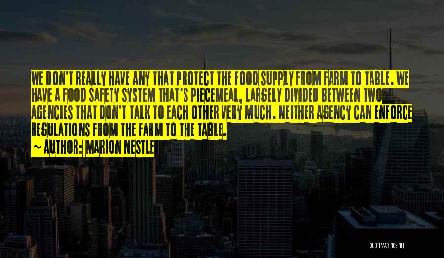 Regulations Quotes By Marion Nestle