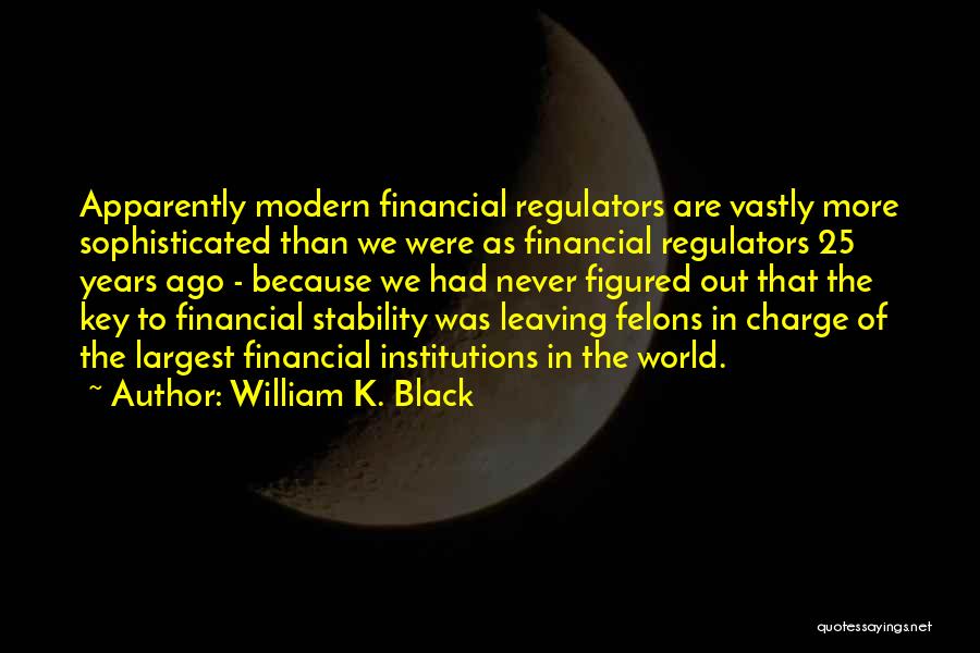 Regulators Quotes By William K. Black