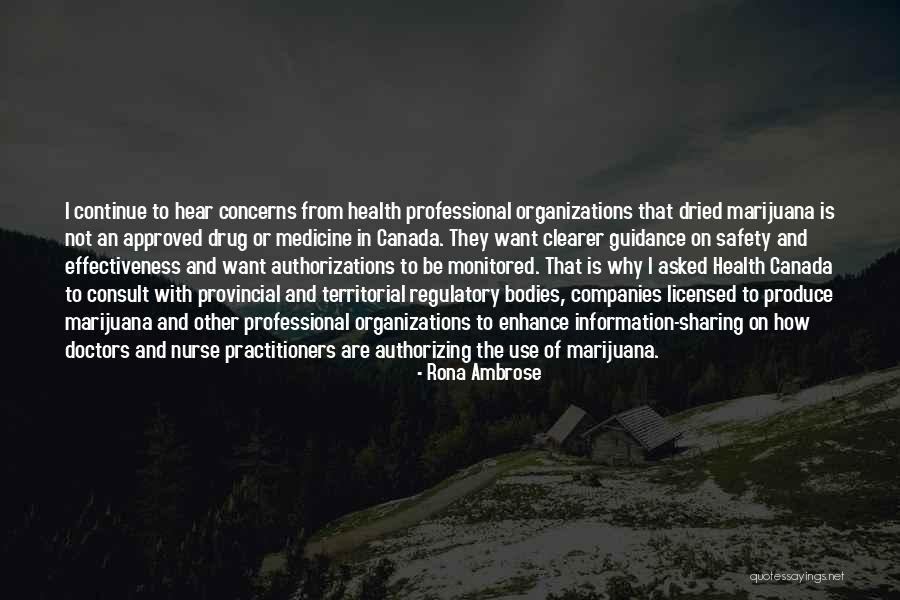Regulatory Quotes By Rona Ambrose Regulatory Quotes By Rona Ambrose