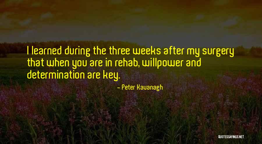 Rehab From Surgery Quotes By Peter Kavanagh Rehab From Surgery Quotes By Peter Kavanagh