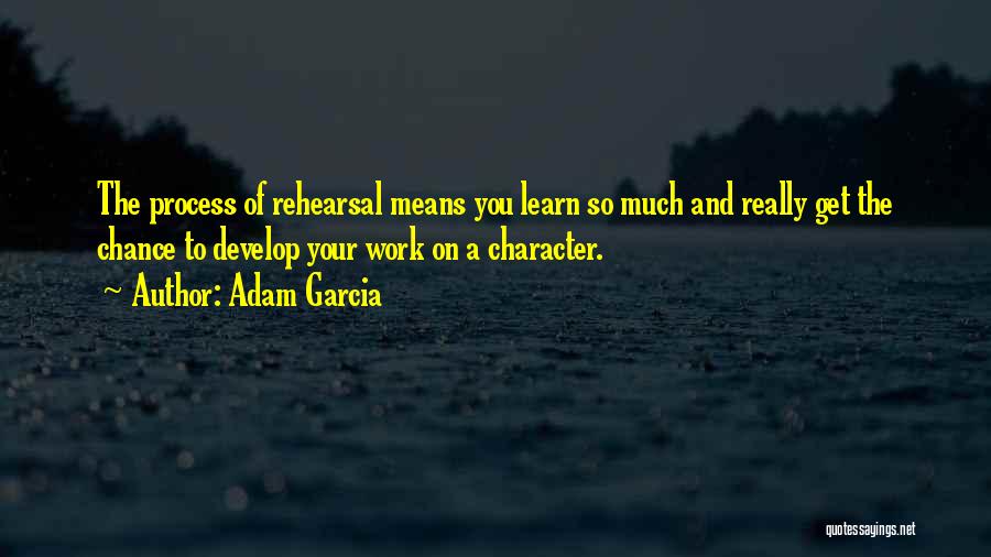 Rehearsal Process Quotes By Adam Garcia