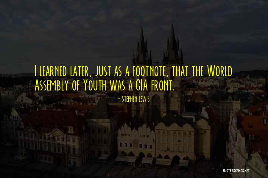 Reikiakurjerio Quotes By Stephen Lewis Reikiakurjerio Quotes By Stephen Lewis