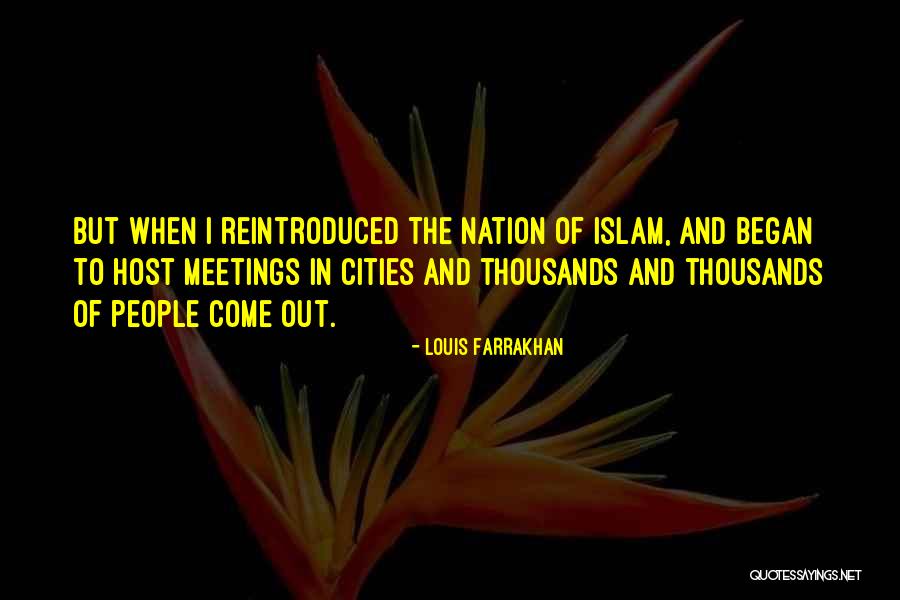 Reintroduced Quotes By Louis Farrakhan Reintroduced Quotes By Louis Farrakhan