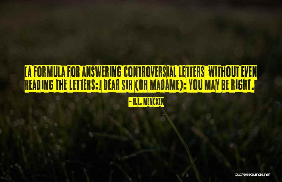 Reisch And Gendal Vision Quotes By H.L. Mencken Reisch And Gendal Vision Quotes By H.L. Mencken