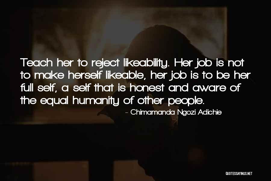 Reject Girl Quotes By Chimamanda Ngozi Adichie