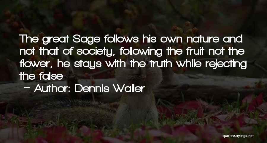 Rejecting Society Quotes By Dennis Waller