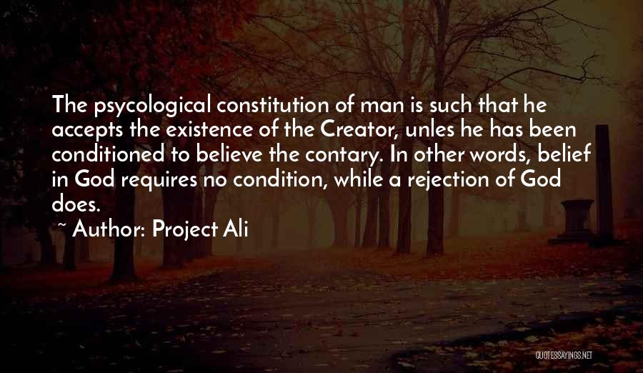 Rejection God Quotes By Project Ali