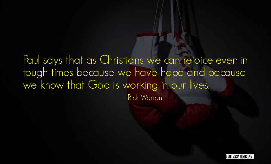 Rejoice Christian Quotes By Rick Warren