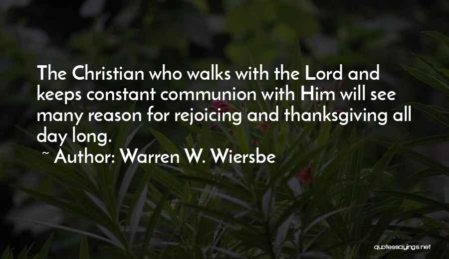 Rejoicing Christian Quotes By Warren W. Wiersbe