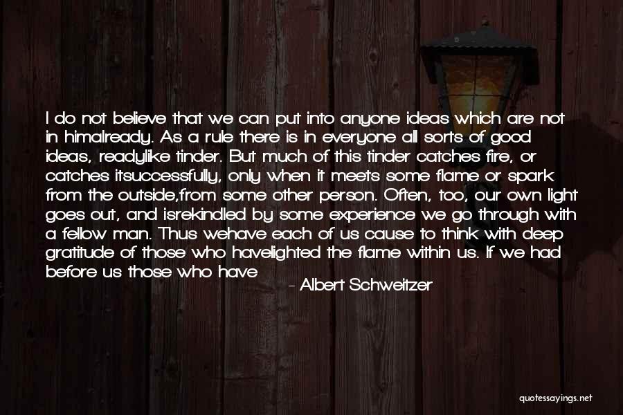 Rekindled Flame Quotes By Albert Schweitzer