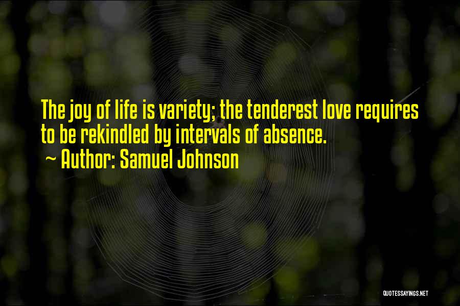 Rekindled Love Quotes By Samuel Johnson