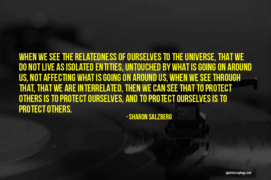 Relatedness Quotes By Sharon Salzberg Relatedness Quotes By Sharon Salzberg