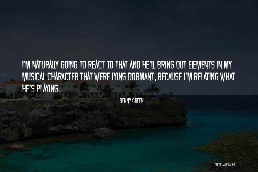 Relating Quotes By Benny Green Relating Quotes By Benny Green