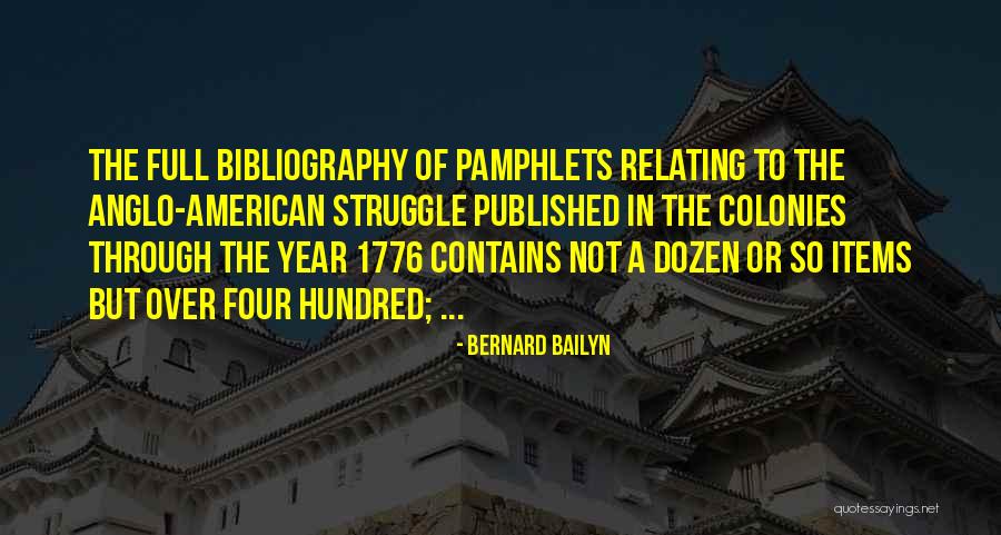 Relating Quotes By Bernard Bailyn