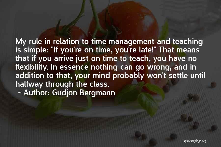 Relation And Time Quotes By Gudjon Bergmann