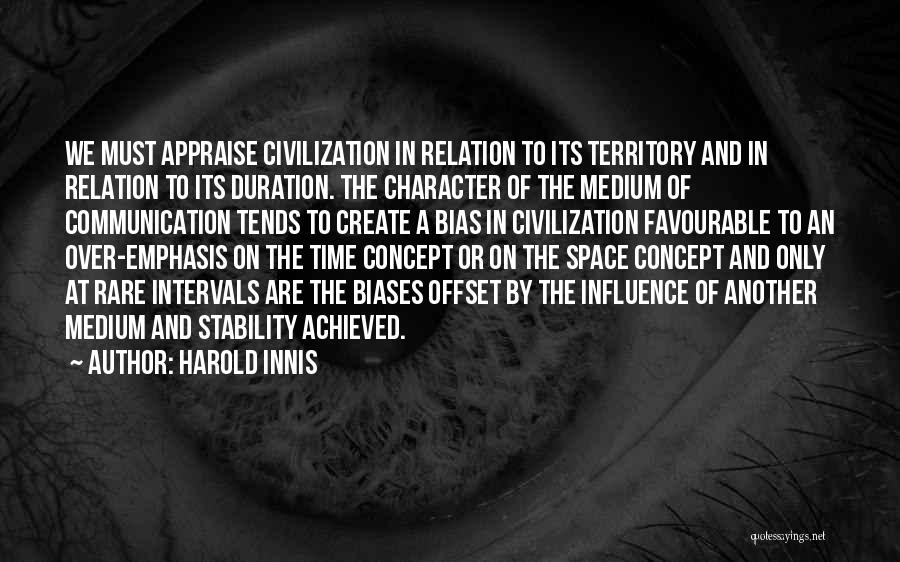 Relation And Time Quotes By Harold Innis