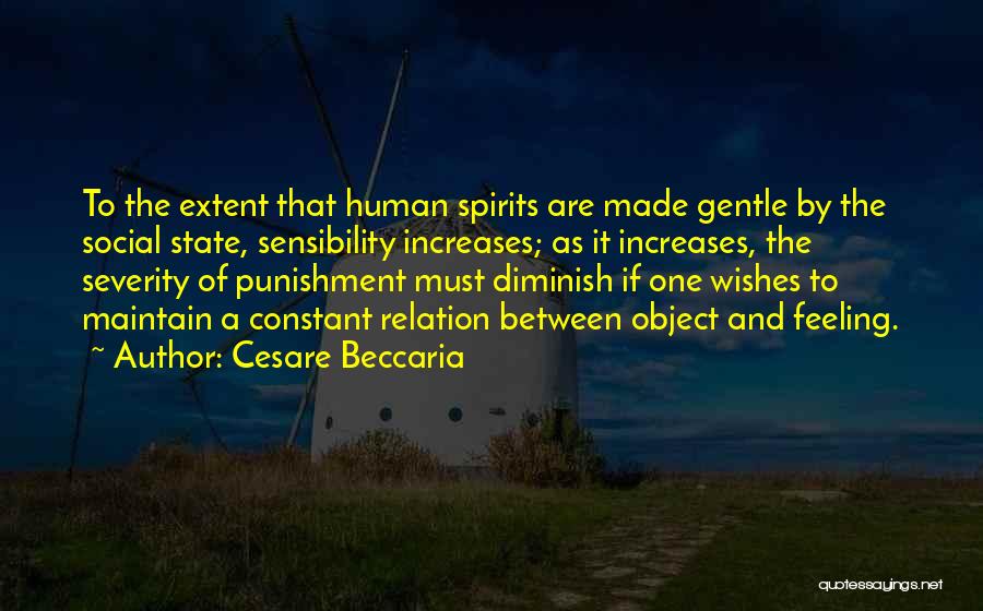 Relation Maintain Quotes By Cesare Beccaria