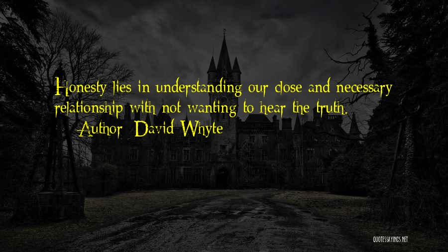 Relationship And Lies Quotes By David Whyte