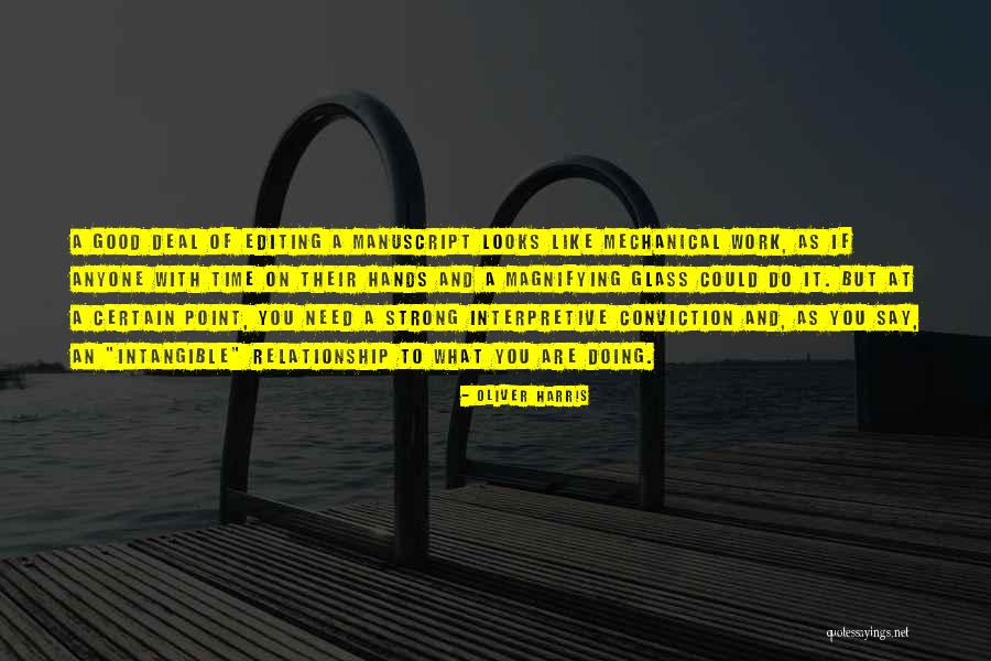 Relationship At Work Quotes By Oliver Harris Relationship At Work Quotes By Oliver Harris