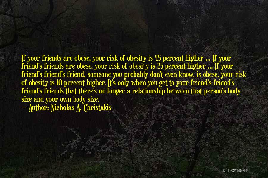 Relationship Between Friends Quotes By Nicholas A. Christakis