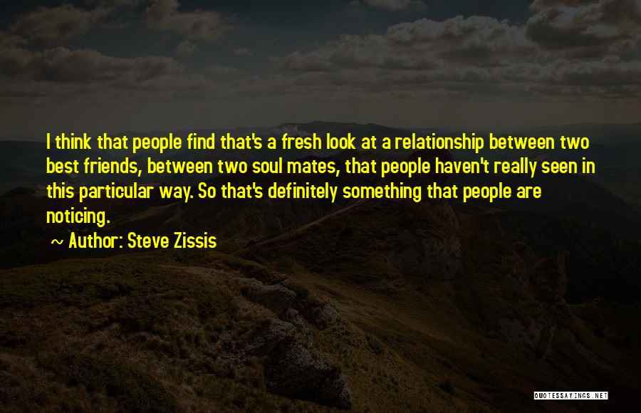 Relationship Between Two Friends Quotes By Steve Zissis