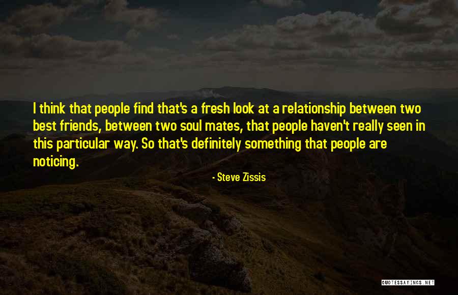 Relationship Between Two Friends Quotes By Steve Zissis