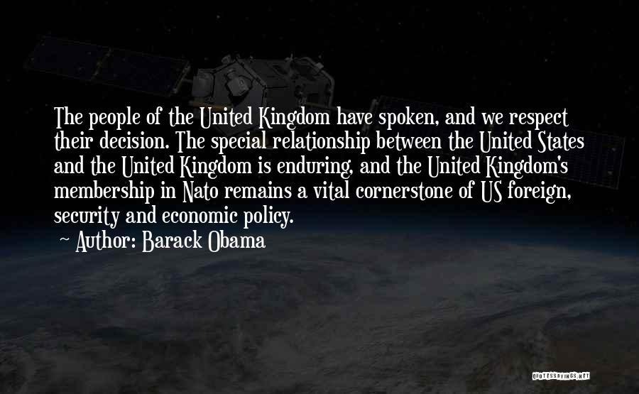 Relationship Between Us Quotes By Barack Obama