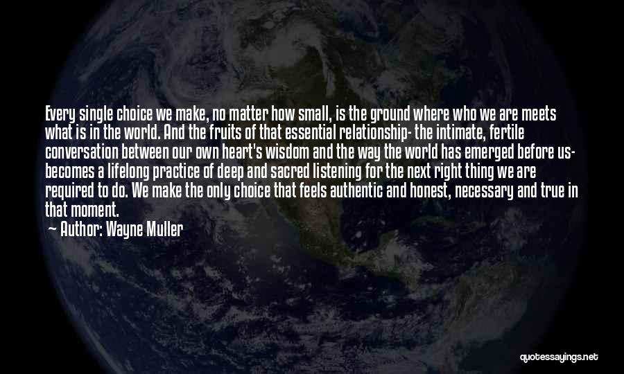 Relationship Between Us Quotes By Wayne Muller