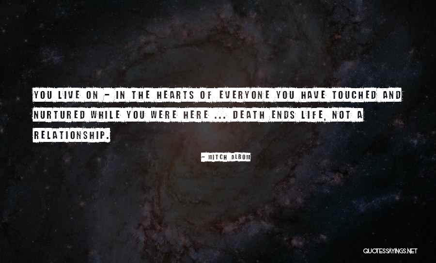 Relationship Ends Quotes By Mitch Albom Relationship Ends Quotes By Mitch Albom