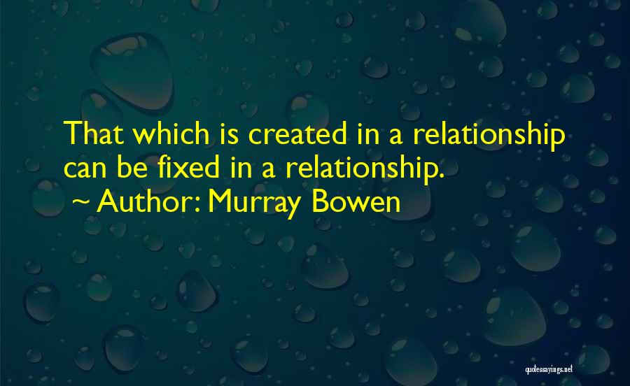 Relationship Fixed Quotes By Murray Bowen