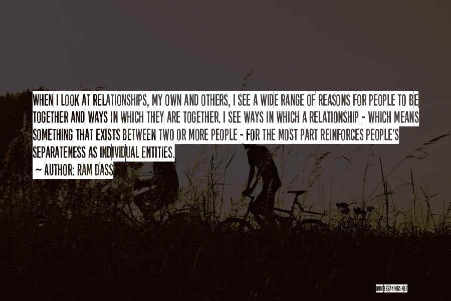 Relationship For Two Quotes By Ram Dass